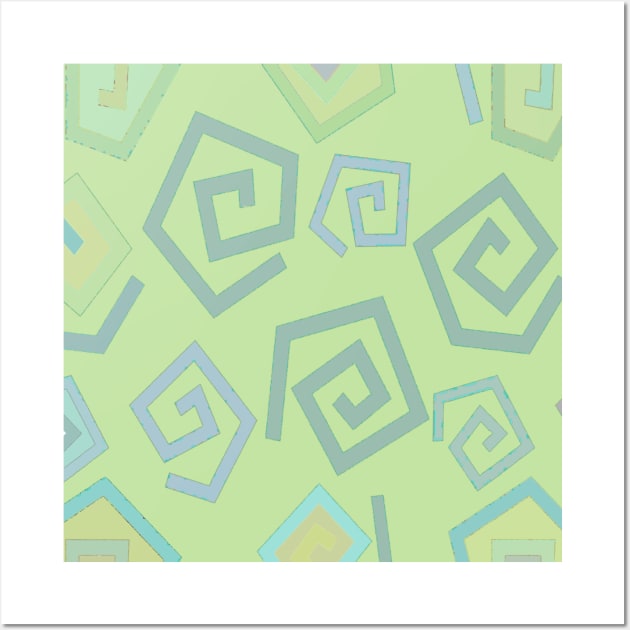 Moroccan Tile Design | Pistachio Green Wall Art by Gizi Zuckermann Art